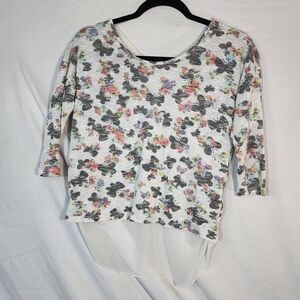 No Boundaries Multicolor Floral Women's Blouse